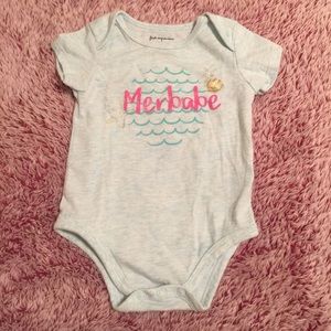 6 for $20! First Impressions “Merbabe” Onesie